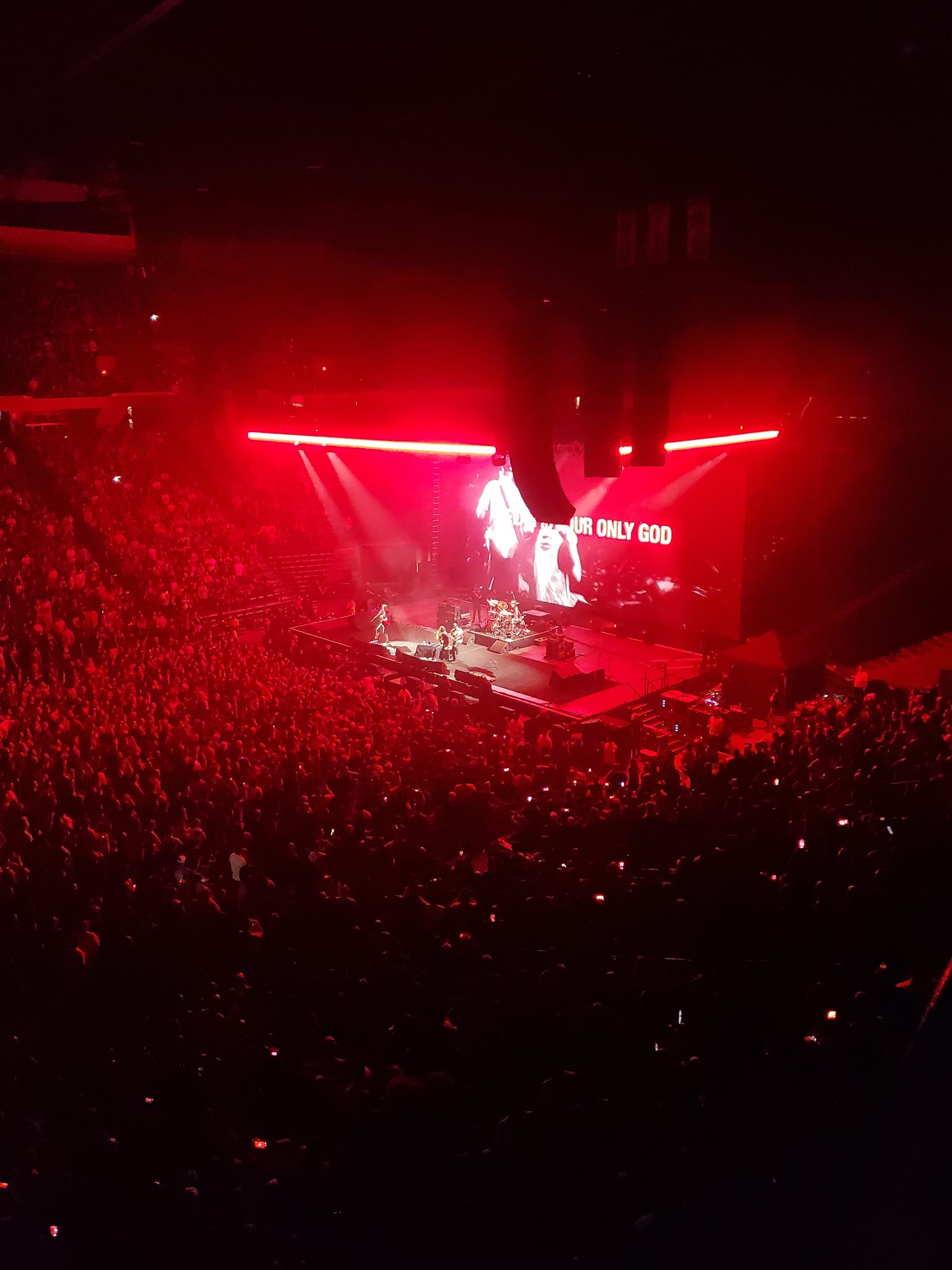 Concert photo from the balconies looking down